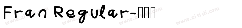 Fran Regular字体转换